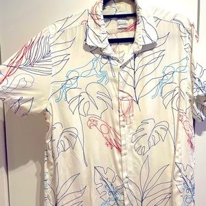 Zara Floral Button Down